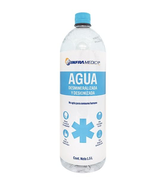 Agua desmineralizada 1.5 Lts.