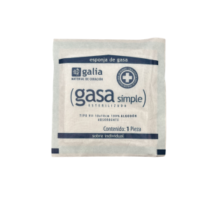 Esponja de gasa estéril 10 x10cm. 100pzas.