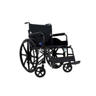 Silla de ruedas todo terreno con descansapiés.