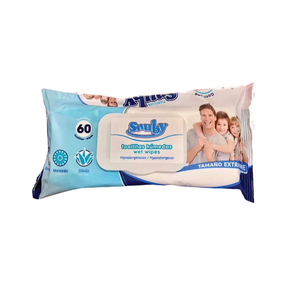 Toallas húmedas EG. Paq con 60 pzas.