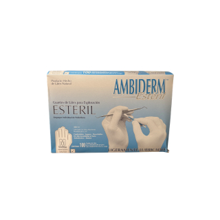 Guantes de Latex esteriles. Talla G. 100 pzas.