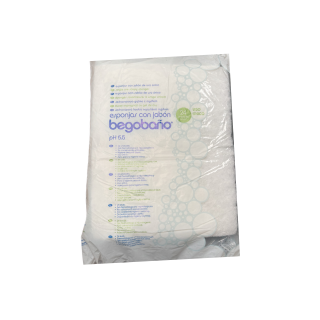 Esponjas con jabón para baño en seco.