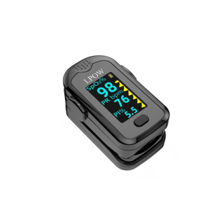 Oxímetro digital de pulso de dedo.